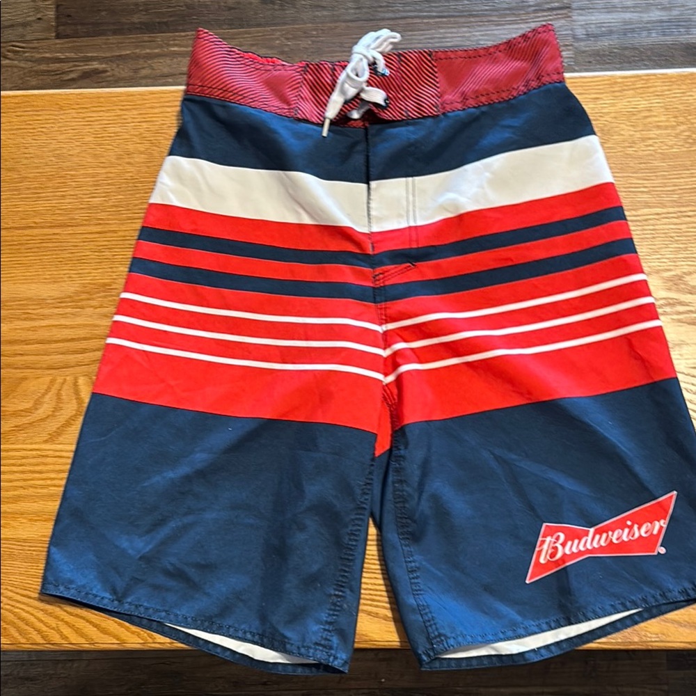 BUDWEISER Swim Trunks Shorts Volleyball Board Size Small